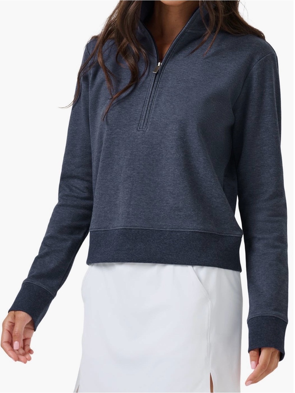 TravisMathew Cloud 1/2 Zip Pullover Small NWT $129.95 Retail Heather Navy